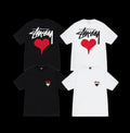 Stussy heart T-shirts
