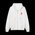 Ami Paris White Zip Up