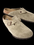 Birkenstock Boston Taupe Suede