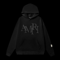 Amiri Puffprint Hoodie Blackout