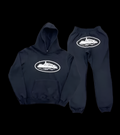Corteiz Alcatraz Black Hoodie Set