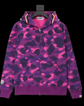 Bape Zip Up Hoodie Purple